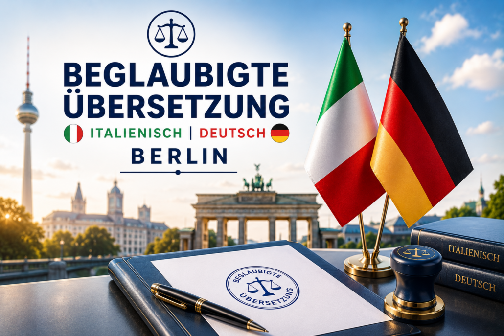 Beglaubigte Übersetzung Italienisch Deutsch Berlin - Übersetzungsbüro Berlin