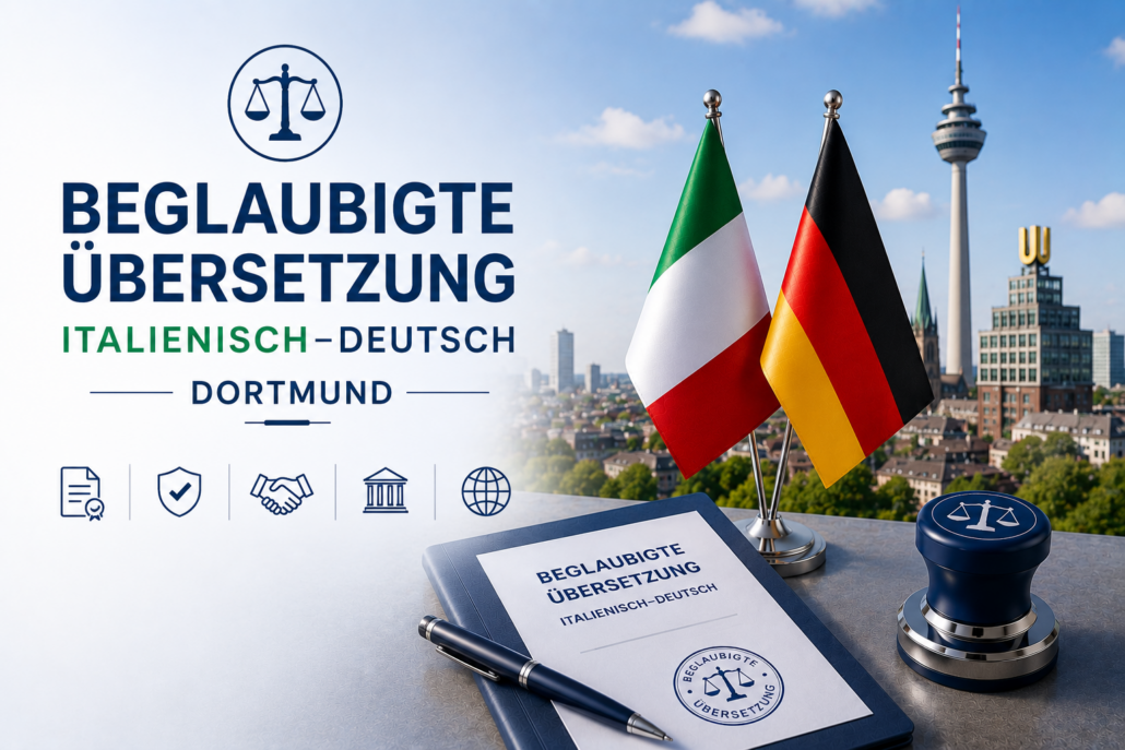 Beglaubigte Übersetzung Italienisch Deutsch Dortmund - Übersetzungsbüro Dortmund