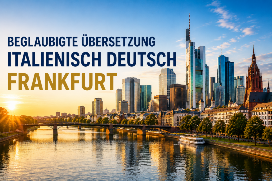 Beglaubigte Übersetzung Italienisch Deutsch Frankfurt am Main - Übersetzungsbüro Frankfurt am Main
