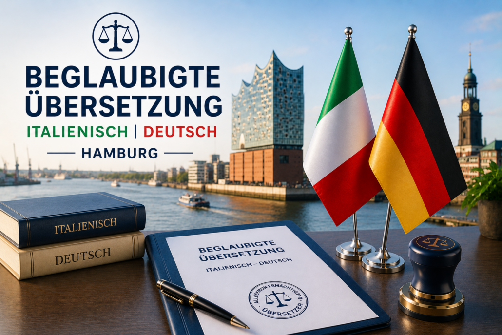 Beglaubigte Übersetzung Italienisch Deutsch Hamburg - Übersetzungsbüro Hamburg
