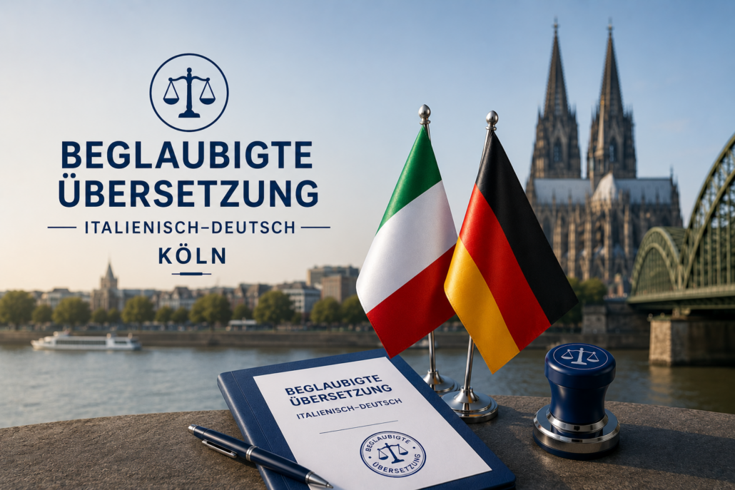 Beglaubigte Übersetzung Italienisch Deutsch Köln - Übersetzungsbüro Köln