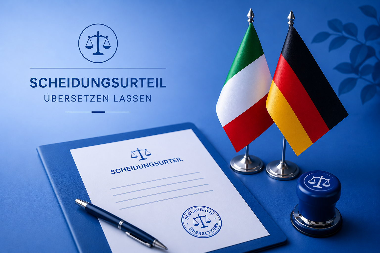 Scheidungsurteil übersetzen lassen Italienisch Deutsch - Übersetzung Scheidungsurteil