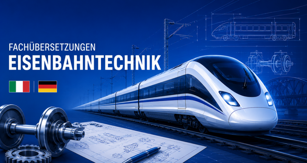 Fachübersetzungen für Eisenbahntechnik Italienisch Deutsch, Übersetzung Eisenbahntechnik