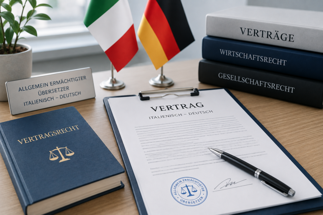 Vertragsübersetzungen Italienisch Deutsch für Unternehmen und internationale Verträge